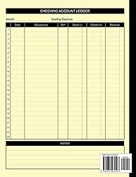 Checking Account Ledger: Simple Accounting Ledger