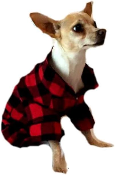 red flannel dog pajamas