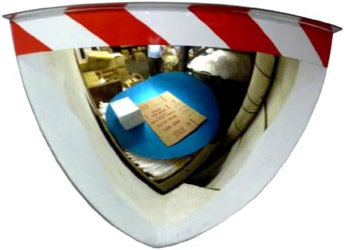 See All PV18- 90RT Panaramic Quarter Dome Plexiglas Security Mirror, 90 Degree Viewing Angle, 18" Diameter