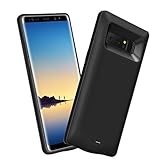 Note 8 Battery Case, Basesailor Galaxy Note 8 5500mAh External Backup Charging Pack, Rechargeable Impact-Resistant Power Bank Case for Samsung Galaxy Note 8 (Black)