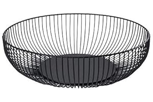FanDuo Metal Wire Fruit Basket - Kitchen Countertop Fruit Bowl Vegetable Holder Decorative Stand for Bread, Snacks, Household