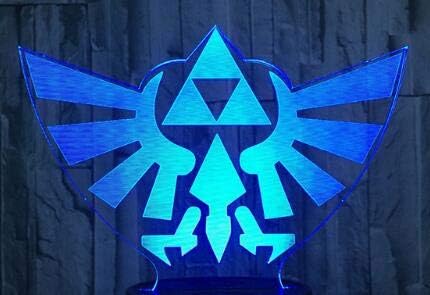 Amazon Co Jp Ledナイトライト ゼルダの伝説 3dナイトライト テーブルランプ アニメ ゲームブレス オブ ザ ワイルド ビジュアル イリュージョン 3d Ledルーズ ナビダッド ドロップシップ ホワイト 2 ホーム キッチン