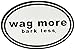 Wag More Bark Less Bumper Sticker (White/black)