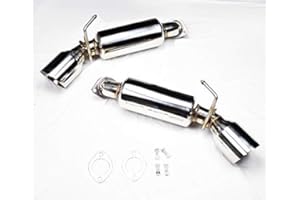 TUNERBITS Stainless Steel Resonated Axle Back Muffler Exhaust for Nissan 370Z 2009-2021
