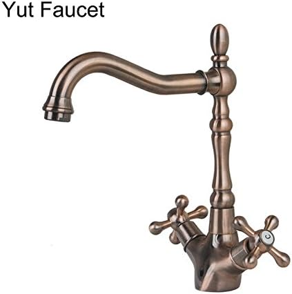 Retro Antique Copper( Rose Gold) Finish Bathroom Basin Faucet Lavatory Sink Mixer Solid Brass Taps