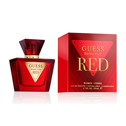 GUESS Seductive Red, Eau de Toilette fuer Damen, Gourmand Parfuem, 50 ml