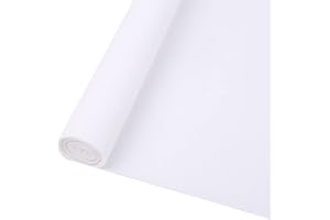 90g Premium Crepe Paper Roll 20in Width, 98in Length Streamer DIY Paper Flower Craft Party Hanging Decor (50-Bright White)