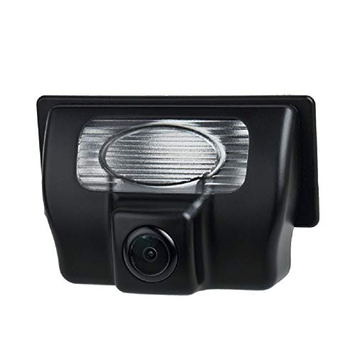 Misayaee Rear View Back Up Reverse Parking Camera in License Plate Replacement Night Version (NTSC) for Nissan Teana/Tiida/Sylphy
