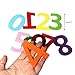 RERIVER Felt Numbers 3.2-Inch Tall 50Pcs 0-9(5 Sets) Assorted Bright Colors Party Room Banners Decoration School Projects