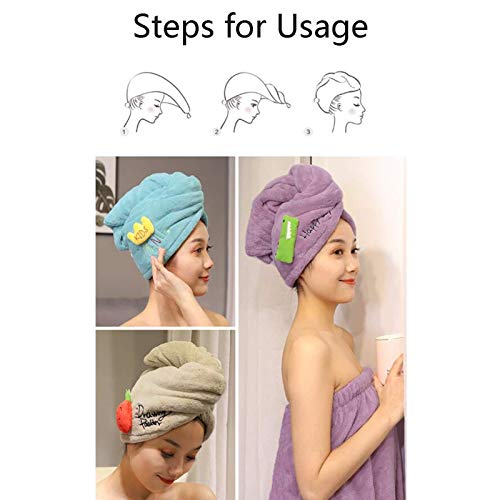 Blow dry hair cap Hat cap Hair Towel Wrap, Super Absorbent Hair Drying