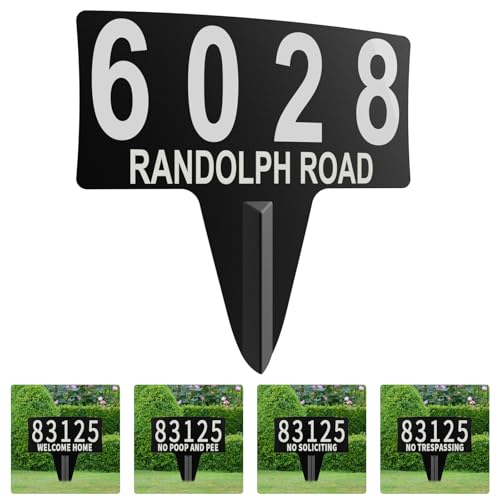 IVWVI Metal Address Yard Sign