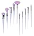 Lowen 10Pcs Unique Unicorn Makeup Brushes Set Fantasy Synthetic Kabuki Cosmetics Brush Kit