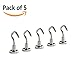 Magnetic Hooks, Heavy Duty Neodymium Magnet Utility Hook - Easy Attached to Cruise Cabin, Range Hood, Refrigerator, Cabinet, Grill - Perfect for Indoor/Outdoor Hanging (Pack of 5)