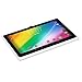 iRULU eXpro X1 7 Inch Quad Core Google Android 4.4 Tablet PC, 1024 x 600 Resolution, Wi-Fi, Games, Dual Cameras, 8GB Storage with black keyboard- White Tablet