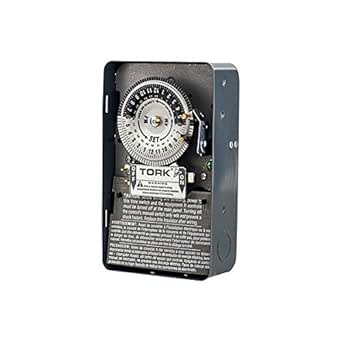 Tork 1104 Time Switch, 24 hours Dial, DPST Timer: Amazon.com.mx