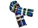 MOTINE Tartan Blanket Scarf Stylish Winter Warm Pashmina Wrap Shawl for Women (Blue)