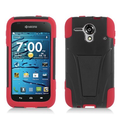 Kyocera Hydro EDGE C5215 Red Skin+Black Cover