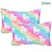 ICOSY Toddler Kids Pillowcase for Girls Pillow Cover Fits Pillows Sized 13 x 18 or 14 x 19, Envelope Style Girls Pillowcase for Sleeping Bedding Pillowslip for Kids Room