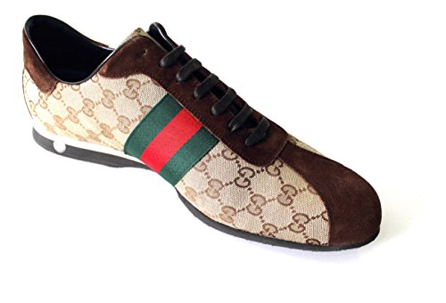 Gucci GG Fabric Lace-up Sneakers with Signature Web Design, 117711 Size 13  M (Gucci 12.5) - Buy Online - 10161601