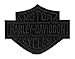 Harley-Davidson Black Bar & Shield Emblem Patch, SM 4 x 3.125 inch EM302302