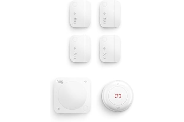4 Window and Door Sensors (newest model) with Motion Detector (newest model) and Panic Button (newest model)