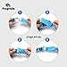 Yoga Blocks (2 PC) and Strap Set – 9″x6″x4″ EVA Foam Bricks Plus (8ft) Stretching Belt with Metal D-Ring Provides Stability Balance, Support and Deepen Poses (Blue)thumb 4