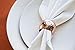 Alchemade Set of 4 Hammered Copper Napkin Rings - Elegant Napkin Rings Holders for Thanksgiving, Christmas, Holidays, Weddings, Parties, & Special Dinners
