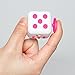 6 Sides Relieve Stress Fidget Cube For Fidgeter! Fidget Dice Anti-anxiety Toy for Children and Adults (Pink/White）