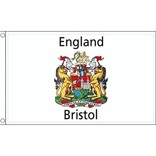 AZ FLAG - Bristol City Flag - 3x5 Ft - 100D Polyester Bristol Banner with Two Metal Grommets - Fade Resistant - Vivid Colors - 3' x 5' Feet - 150x90 Cm