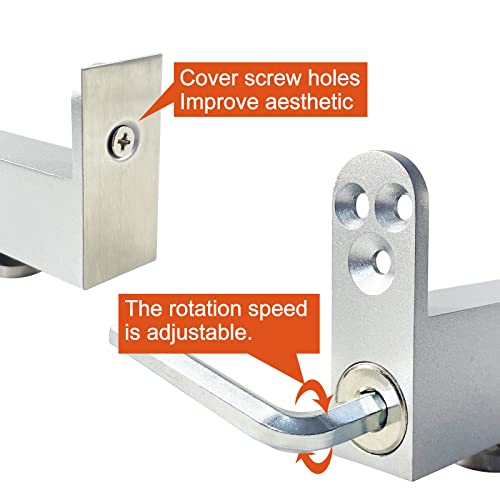 Self Closing Hidden Pivot Door Hinges, 360 Degree Shaft Swing Door
