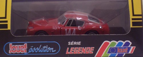 Jouef 1034 1961 Ferrari 250 GT #144 - 1961 Tour DeFrance - Red with White/Red/Black Stripe - Legend Series - 1:43 Scale Diecast