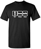 Eat Sleep Tee Men's Eat Sleep Jeep T-Shirt X-Large Black
