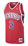 Mitchell & Ness Allen Iverson Philadelphia 76ers NBA Throwback Jersey - Red