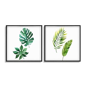 Different Shades Of green leaves - 2 Panel Frames Canvas