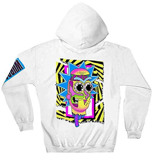 rick and morty hoodie white