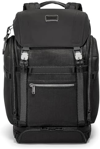 Amazon.com | Tumi Men's Alpha Bravo London Roll-Top Backpack, Grey