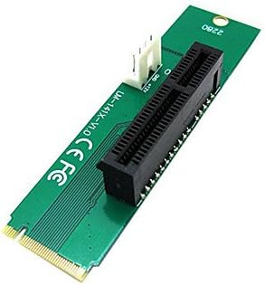 PCI Express PCI-E 4X Female to NGFF M.2 M Key Male Adapter Converter Card with Power Cable
