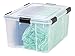 IRIS USA WeatherPro Storage Box, 62 Quart - Clear (110550)