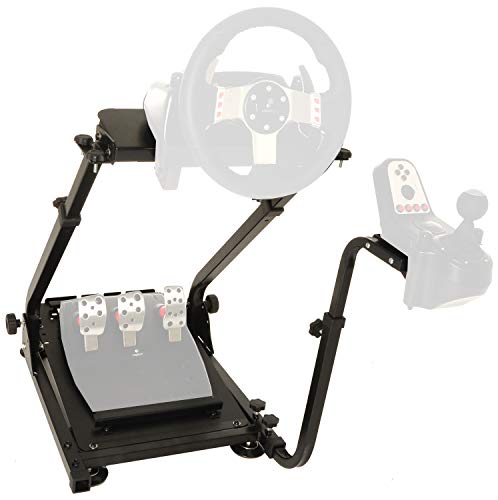 Conquer Racing Simulator Cockpit Driving Gaming Wheel Stand and Gear Shifter Mount