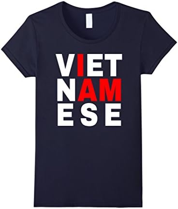 Womens I Am Vietnamese T-shirt Small Navy