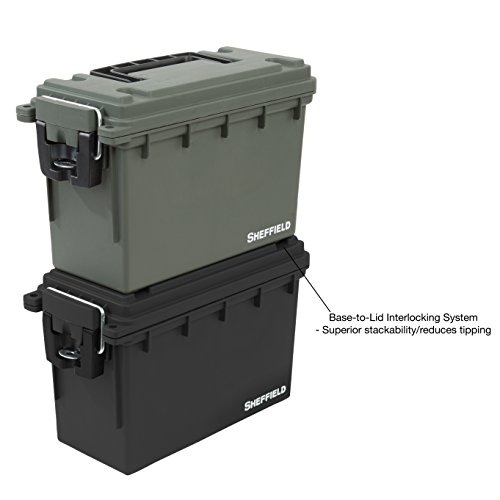Sheffield 12629 Field Box, Pistol, Rifle, or Shotgun Ammo Storage Box