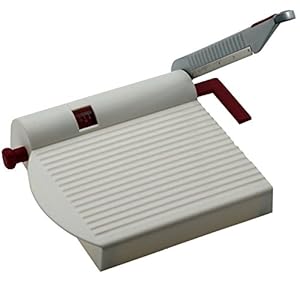 Westmark ostskivare med vassa blad, Justerbar styrka, Retro-design, Rostfritt stål/Aluminium/Plast, Fromarex, Vit/röd…