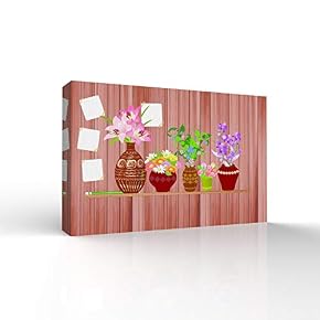 Shelf Painting Wall Decor for Living Room Wooden Framed