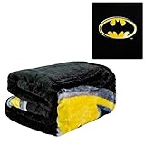 New Batman Emblem Queen Size Plush Raschel Blanket