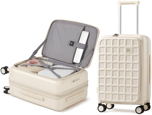 Amazon.com | aji Expandable Top Open Carry On Luggage 22x14x9