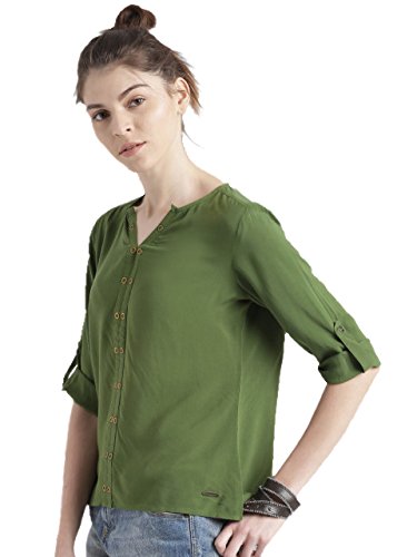 dhruvi trendz women's diamond crepe top (dt-w1092, black, medium)