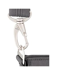 Travelon Essential North   South - Bolso bandolera de nailon para viajes y uso diario, Negro, talla única