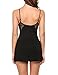 Avidlove Women Chemises Sexy Lingerie Lace Babydoll Full Slip Sleepwear Dress Black XXL