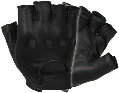 Damascus D22S Leather Driving Gloves Half-Finger Unlined, Medium by Damascus Protective Gear