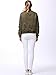 Miya Classic Flight Jacket Short Bomber Jacket Women Coat,Small,Green